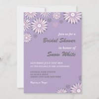 Lavender Floral Brautparty Hochzeit Einladung
