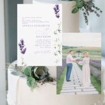 Lavender Floral Couple Foto Wedding