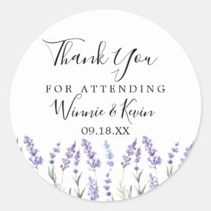 Lavender Floral Danke Stickers