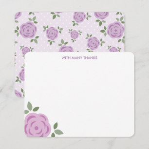 Lavender Floral Dankeschön Hinweise Einladung