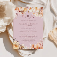 Lavender Floral Fall Baby-Q GRILLEN Baby Shower