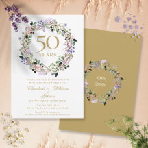 Lavender Floral Garland 50. Hochzeitstag
