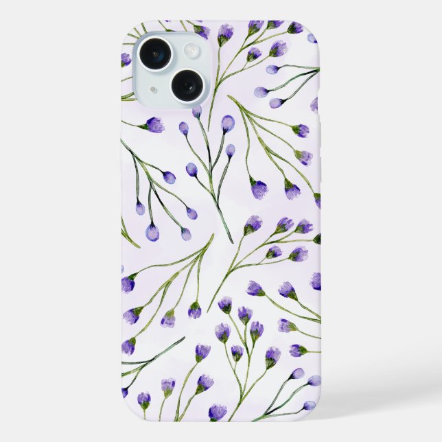 Lavender Floral iPhone Case iPhone Hülle (Rückseite)