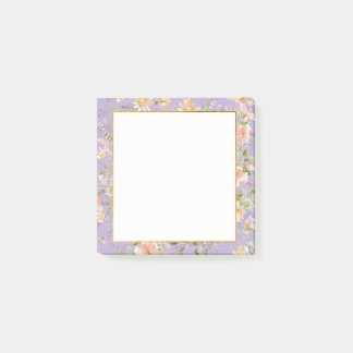 Lavender Floral Post-it Klebezettel