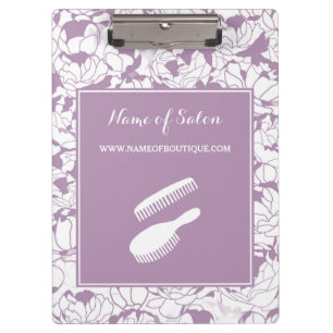 Lavender Floral Salon Branding -> Lavendel Floral Klemmbrett