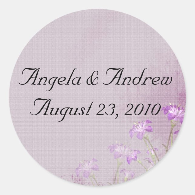 Lavender Floral Stickers (Vorderseite)