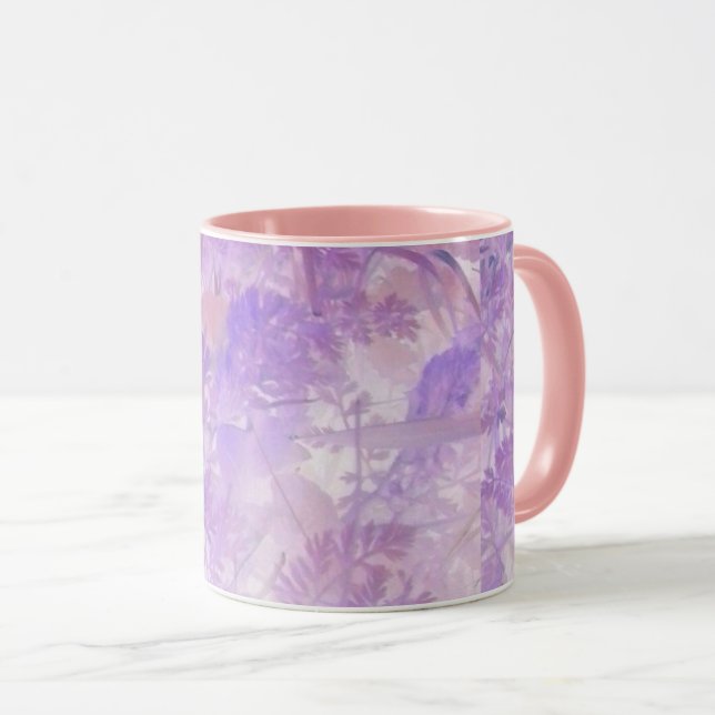 Lavender Floral Tasse (VorderseiteRechts)