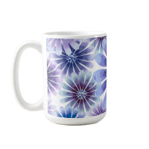 Lavender Floral Tasse