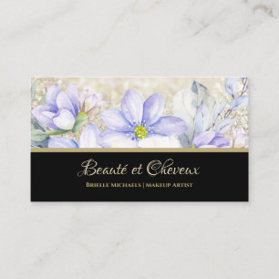 Lavender Floral Visagistin Visitenkarte