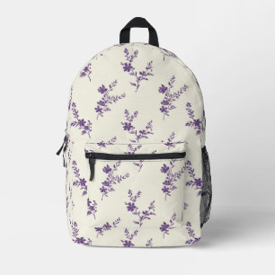 Lavender Florals Bedruckter Rucksack
