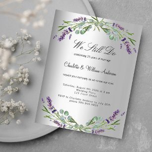 Lavender florals Silber Budget Verlängerung Hochze