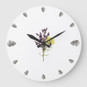 Lavender Flower Große Wanduhr