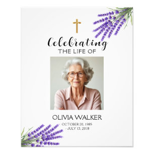 Lavender Foto Begräbniszeichen