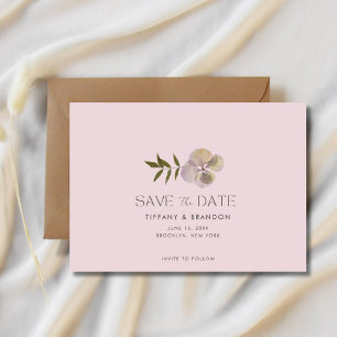 Lavender Foto Garden Wedding Save the Date