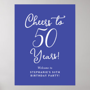 Lavender freut sich auf 50 Jahre 50. Geburtstag Wi Poster