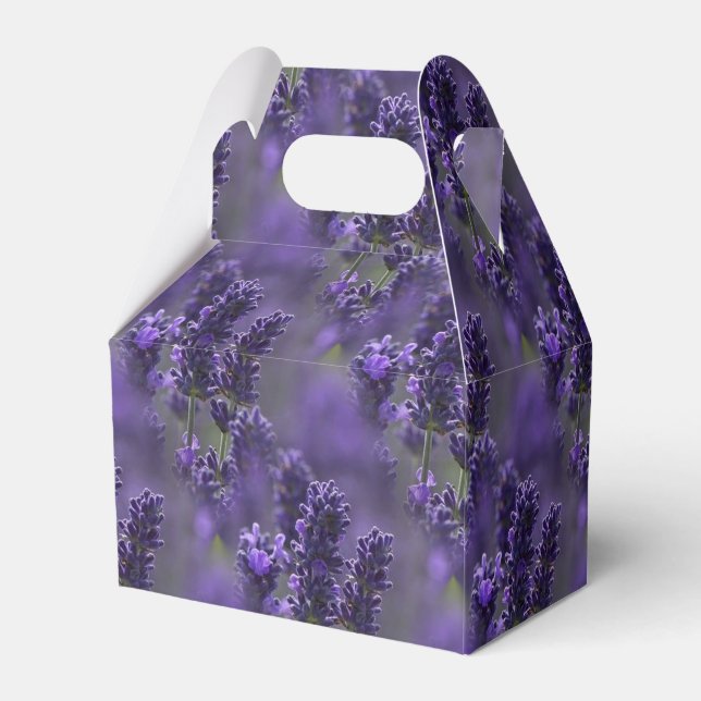 Lavender Gable Favor Box Geschenkschachtel (Rückseite)