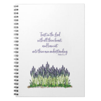 Lavender Garden Design Notebook. Notizblock
