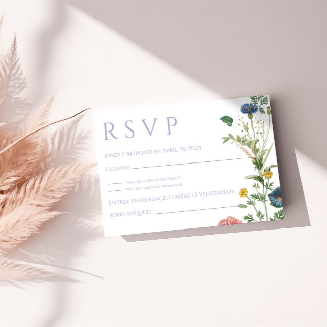 Lavender Garden Wedding RSVP Card (Von Creator hochgeladen)