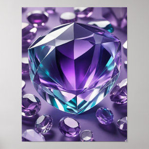 Lavender Gemstone Poster