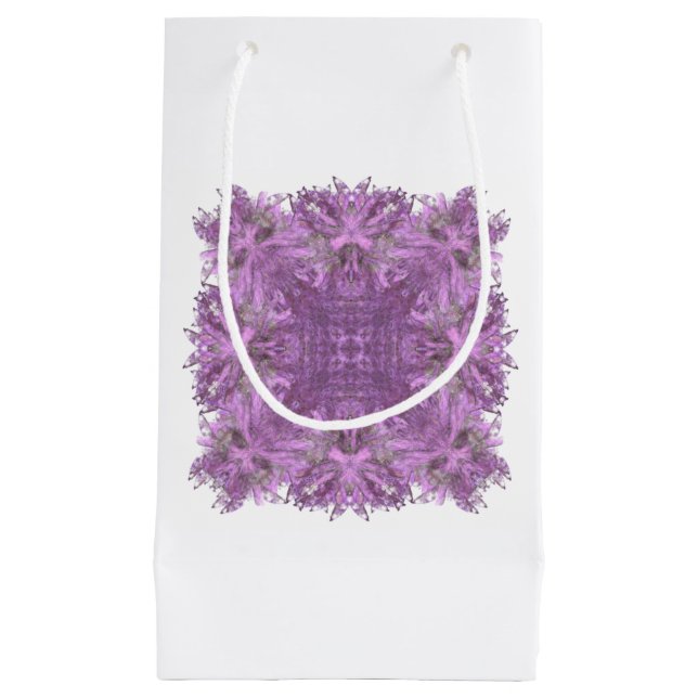 Lavender Geometric Gift Bag Kleine Geschenktüte (Vorderseite)