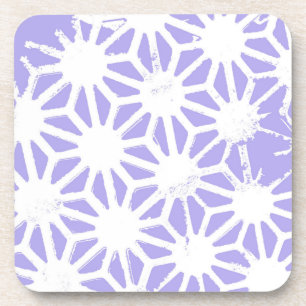 Lavender geometric pattern getränkeuntersetzer