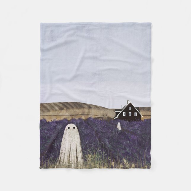 Lavender Ghost Fleecedecke (Vorderseite)