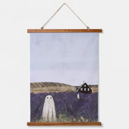 Lavender Ghost Wandteppich Mit Holzrahmen