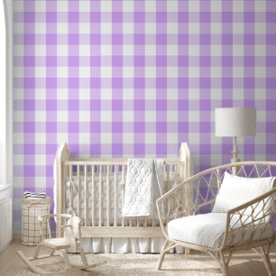 Lavender Gingham Tapete