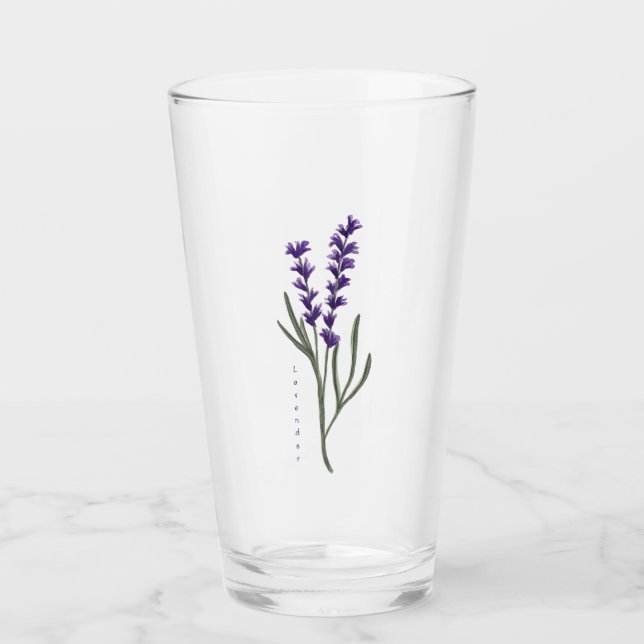 Lavender Glass Tumbler (Vorderseite)