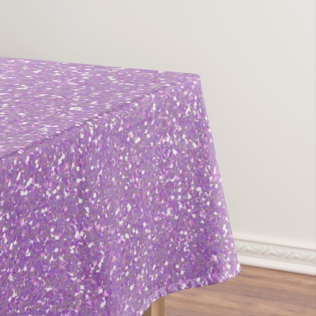 Lavender Glitzer Tischdecke (Beispiel)