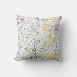 Lavender Green Yellow Trees Kissen