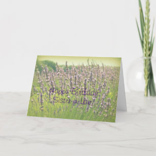 Lavender Happy Birthday Sister-in-Law Card Karte
