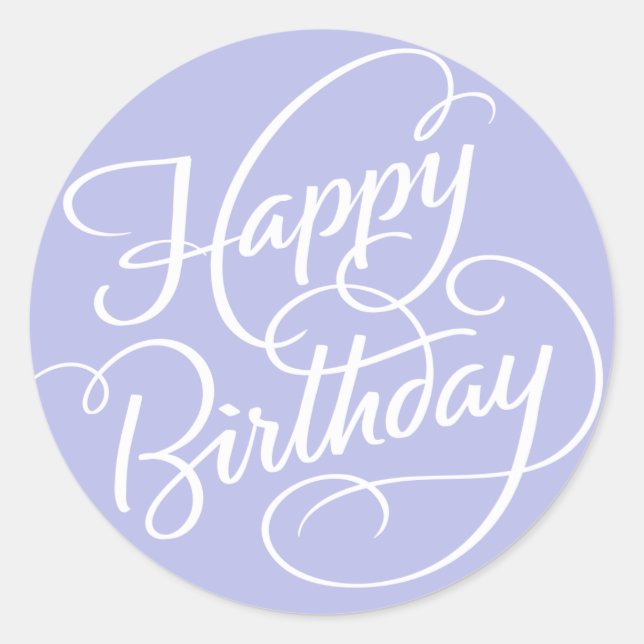LAVENDER HAPPY BIRTHDAY | STICKER (Vorderseite)