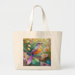 Lavender Headed Orange Breastase Fantasy Bird Jumbo Stoffbeutel