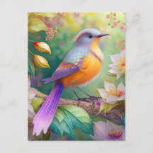 Lavender Headed Orange Breastase Fantasy Bird
