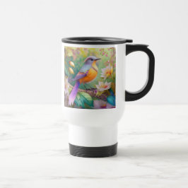 Lavender Headed Orange Breastase Fantasy Bird Reisebecher