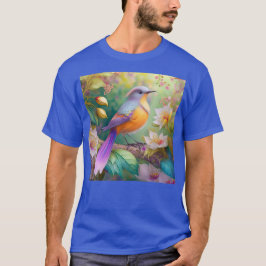 Lavender Headed Orange Breastase Fantasy Bird T-Shirt