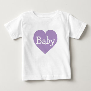 Lavender Heart Baby T-shirt