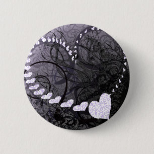 Lavender Heart Wirbel Button
