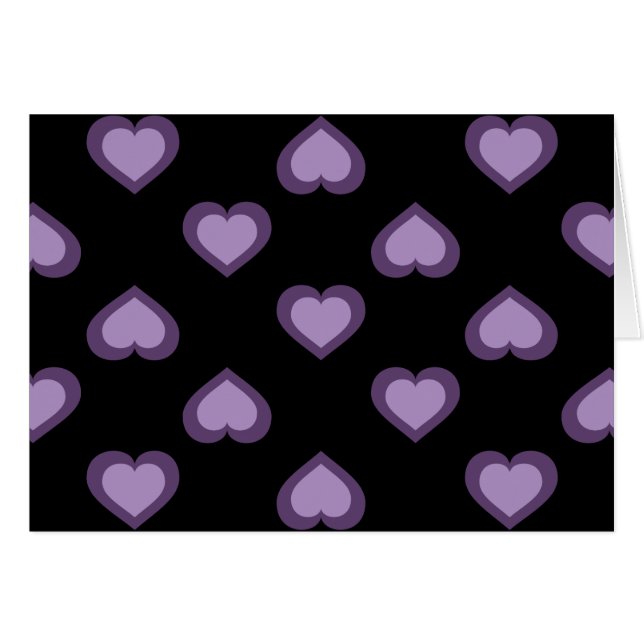 Lavender Hearts Pattern (Vorderseite (Horizontal))