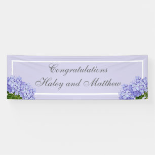 Lavender Hydrangea Wedding Banner