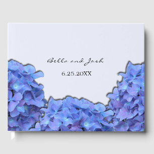 Lavender Hydrangeas Floral Wedding Gästebuch