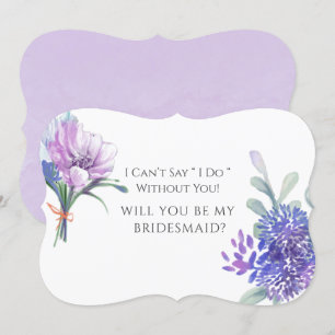 Lavender Hydrangeas werden Sie meine Bridesmaid se Einladung
