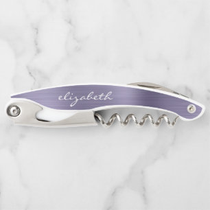 Lavender-Imitate Gestaltete Personalisierte Schrif Kellnermesser
