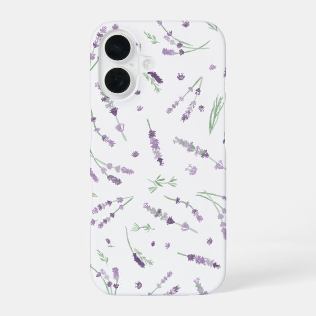 Lavender iPhone Case 16 Hülle (Rückseite)