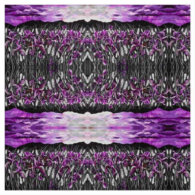 Lavender Iris Storm Stoff (Muster)