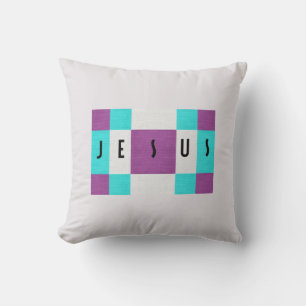 Lavender Jesus Accent Pillow Kissen