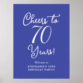 Lavender jubelt auf 70 Jahre Geburtstag Willkommen Poster