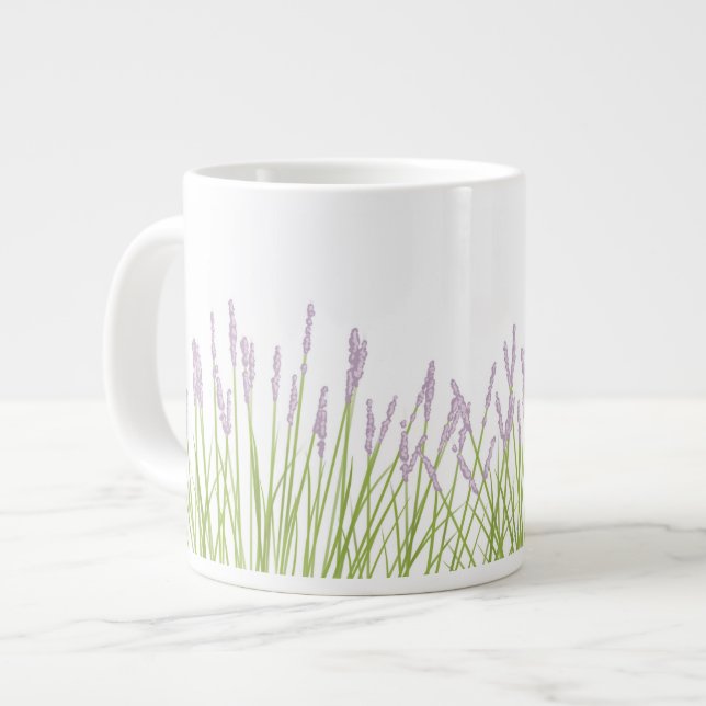 Lavender Jumbo Mug Jumbo-Tasse (Vorderseite Links)