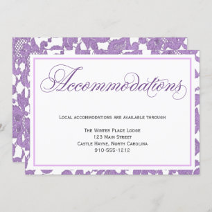 Lavender Lace Hochzeitskarte Einladung